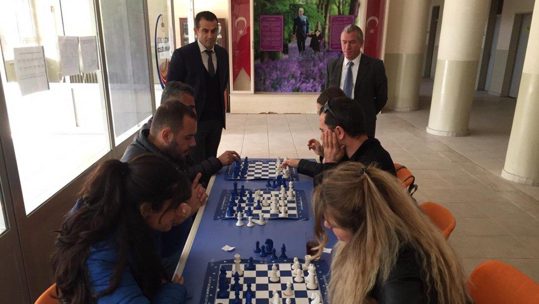 Kasım Mesleki Çalışma Programı Kapsamında Öğretmenler Arası Satranç Turnuvası Gerçekleştirildi