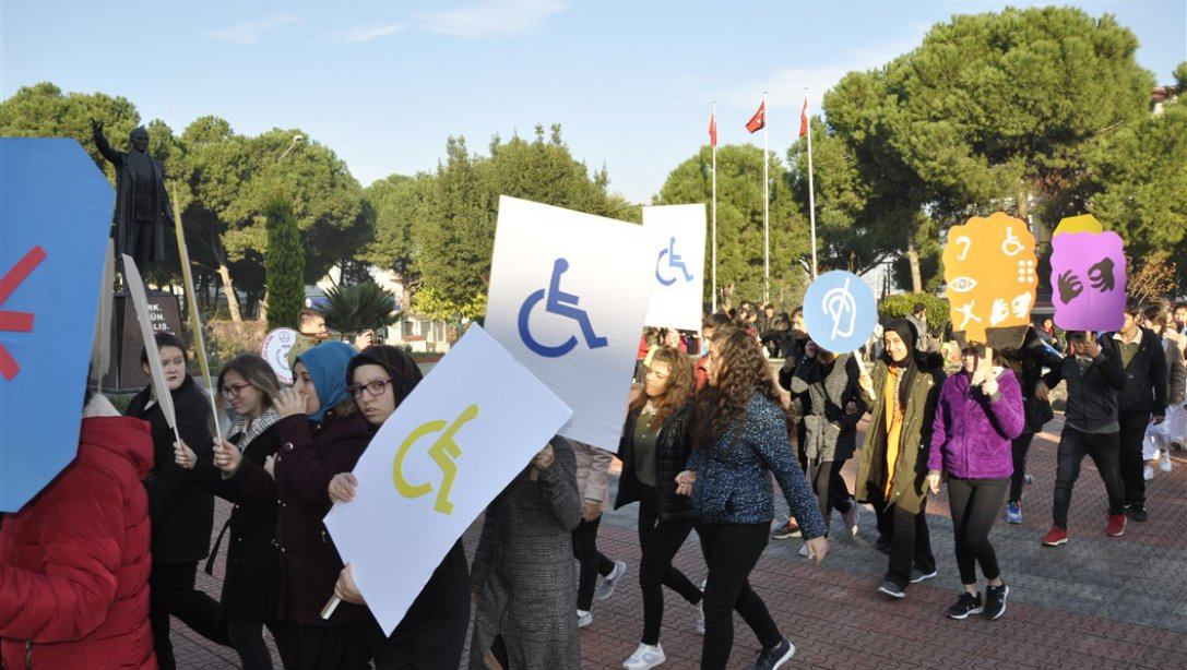 İlçemizde 3 Aralık Dünya Engelliler Günü Farkındalık Etkinlikleri Düzenlendi